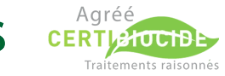 Agréé Certibiocide — traitements raisonnés